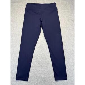 prAna Leggings Women M  Navy Blue Midrise Tapered Leg Activewear Yoga Workout